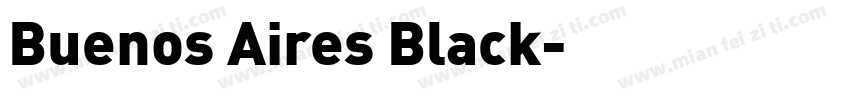 Buenos Aires Black字体转换